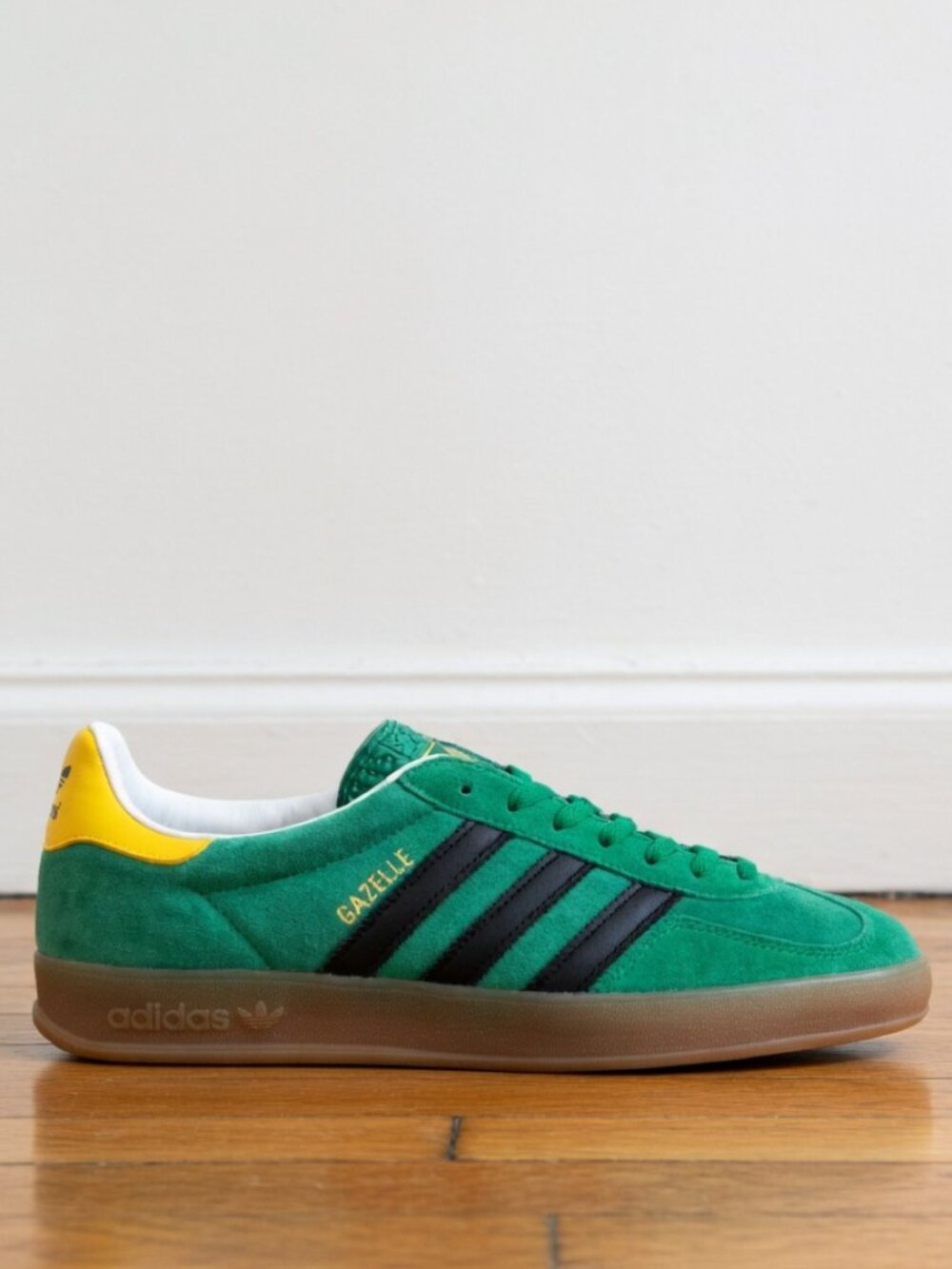 Adidas Originals Gazelle Indoor Green Black Gum Men's 5 (Fits Women's 6) Sneaker